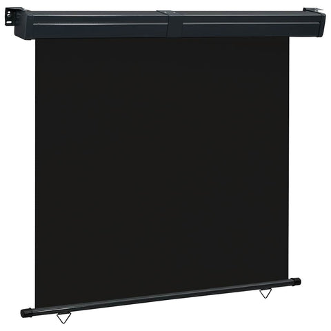 ZNTS Balcony Side Awning 175x250 cm Black 48436