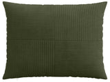 Cushion Cover 6 pcs ALMELO Green 65 x 65 cm Corduroy 915514