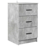 Bedside Cabinet Concrete grey 38 x 38 x 66 cm Engineered wood 883377