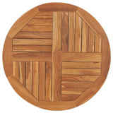 Tabletop Teak Solid teak wood Diameter 80 cm, Thickness 2.5 cm 48986