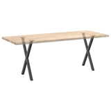 Dining Table Legs X-Shaped 2 pcs Anthracite 57x cm Steel 4012914