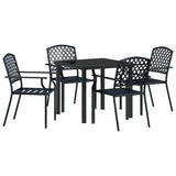 Garden Dining Set 5 pcs Anthracite Powder-Coated Steel 3379304