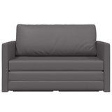 Sofa Bed Grey 124 x 71 x 78 cm Artificial Leather 4106710