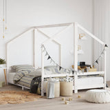 Kids Bed Frame White 2x cm Solid Wood Pine 3200587