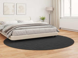 Anti-Slip Faux Rabbit Fur Rug OLITE Black 200 cm Polyester 42021737