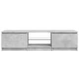 TV Cabinet with LED Lights Concrete Grey 140x40x36 cm 804296