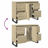 Bathroom Cabinet Sonoma Oak 80x33x60 cm Engineered Wood 849684