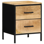 Bedside Cabinet 2 pcs Brown and black 40 x 35 x 50 cm 4019638
