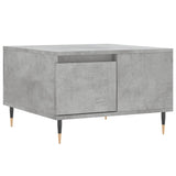 ZNTS Coffee Table Concrete Grey 55x55x36.5 cm Engineered Wood 830752