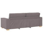 Sofa Set with Cushion 3 pcs Taupe 220 x 78 x 84 cm Fabric 3324615