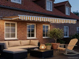 Manual Awning Frame with LEDs Yellow and White 3 x 2 m 3420517