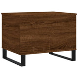 ZNTS Coffee Table Brown Oak 60x44.5x45 cm Engineered Wood 830963