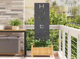 Garden Privacy Screen Anthracite 32 x 140 cm Cold-rolled steel 876268