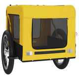 Pet Bike Trailer Yellow and Black Oxford Fabric&Iron 93917