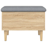 Storage Bench Sonoma Oak 62x42x46 cm Engineered Wood 835070