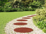 Stepping Stone 6 pcs Red 45 x 1.8 cm Rubber 42030075