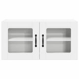 Wall Glass Cabinet PORTO White 80 x 31 x 40 cm Engineered Wood 885295