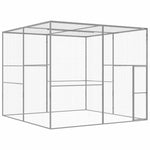 ZNTS Cat Cage 3x3x2.5 m Galvanised Steel 146361