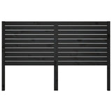Bed Headboard Black 186x4x100 cm Solid Wood Pine 819039