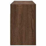 Bathroom Wall Cabinet Brown Oak 80x25x40 cm Engineered Wood 860091