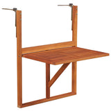 44118 Hanging Balcony Table 64,5x44x80 cm Solid Acacia Wood