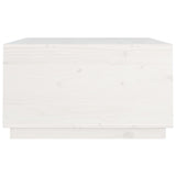 Coffee Table White 80x80x45 cm Solid Wood Pine 821518