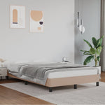 Bed Frame without Mattress Cappuccino 120x190 cm Small Double Faux Leather 379501