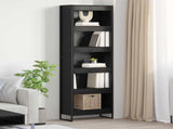 Book Cabinet 2 pcs Black Oak 60 x 30 x 189.5 cm Engineered Wood 3402998