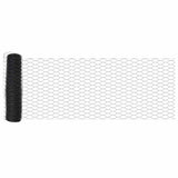 Fence with Posts Grey 0.6 x 10 m PVC-coated steel 3352772
