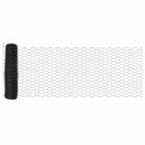 Fence with Post Grey 0.4 x 100 m Steel and PVC 3336916