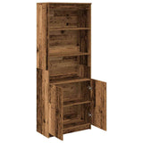 Highboard Old Wood 70x35x180 cm Engineered Wood 3328478