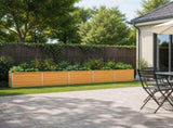 Raised Garden Bed Natural 400 x 40 x 55 cm cold-rolled steel 8006274