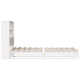 Bookcase Bed without Mattress White 90x200 cm Solid Wood 3323912