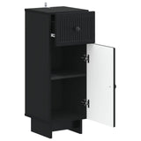 Bathroom Storage Cainet EDE Black 30 x 31 x 80 cm 895946