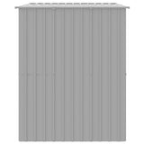 Dog House with Roof Light Grey 214x153x181 cm Galvanised Steel 172372
