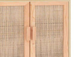 Sideboard Brown 60x30x70 cm Solid Wood Pine and Natural Rattan 345632