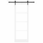 Sliding Door Manual ORKDAL White 83 x 232 cm Wood and metal 3332450