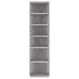 Shoe Cabinet Concrete Grey 27.5x27x102 cm Engineered Wood 808493
