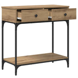 Console Table Artisan oak 75 x 34.5 x 75 cm Engineered wood 871297