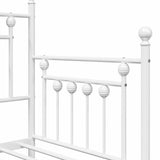 Daybed Frame White 75 x 190 cm Steel 42002670