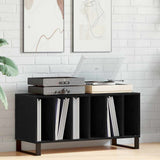 Record Cabinet Black Oak 100 x 38 x 48 cm Engineered Wood 862907