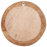 ZNTS Decorative Mirror Teak 60 cm Round 244560