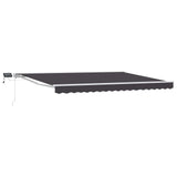 Manual Awning Frame with LEDs 5 x 3 m Polyester with PU coating 3420689