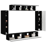 TV Cabinet 8 pcs Black 3409142