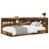 Bookcase Bed Smoked oak 75 x 190 cm Engineered wood 3335757