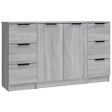 Sideboards 3 pcs Grey Sonoma Engineered Wood 3115842