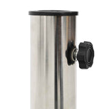 Granite Parasol Base with Wheels for 40-50 mm Pole 29 kg Black 42034377
