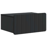 Wall-Mounted Bedside Cabinet 2 pcs Black 49 x 34.5 x 24 cm 898278