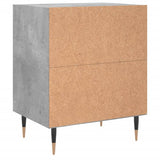 Bedside Cabinets 2 pcs Concrete Grey 40x30x50 cm Engineered Wood 826773