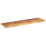 ZNTS Table Top 110x30x3.8 cm Rectangular Solid Wood Rough Mango 371374